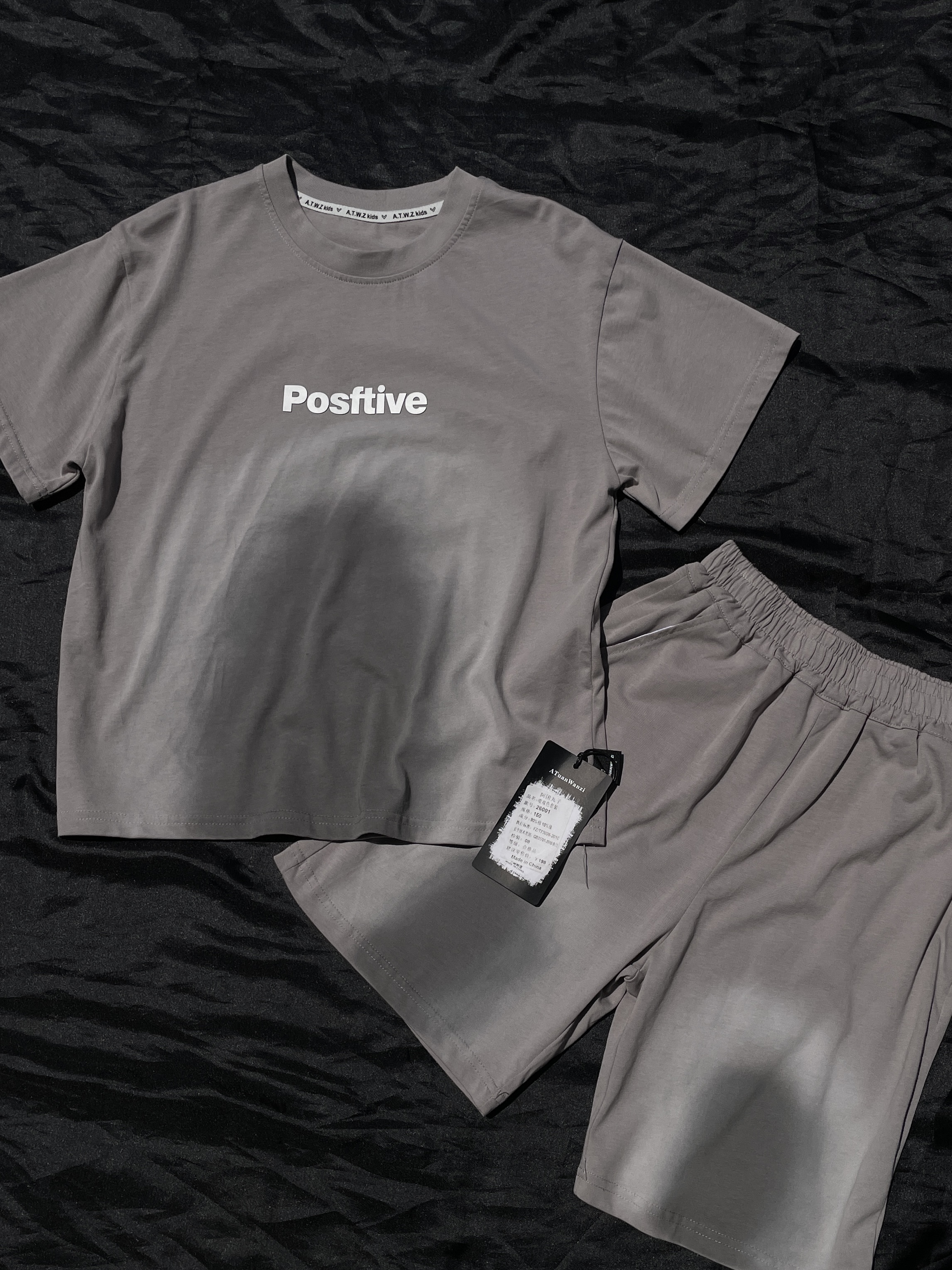 ست ۲ تکه تیشرت شلوارک بچه گانه مدل postfive نخ پنبه